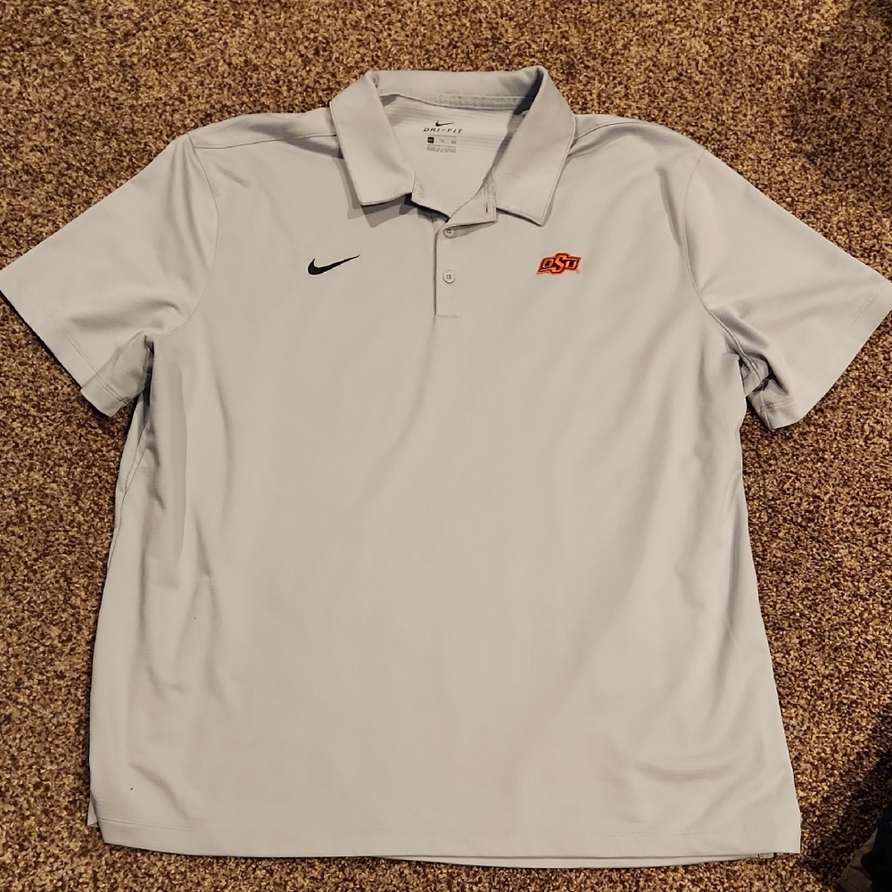 Nike Oklahoma State Men's Gray Polo Shirt Size: XXL